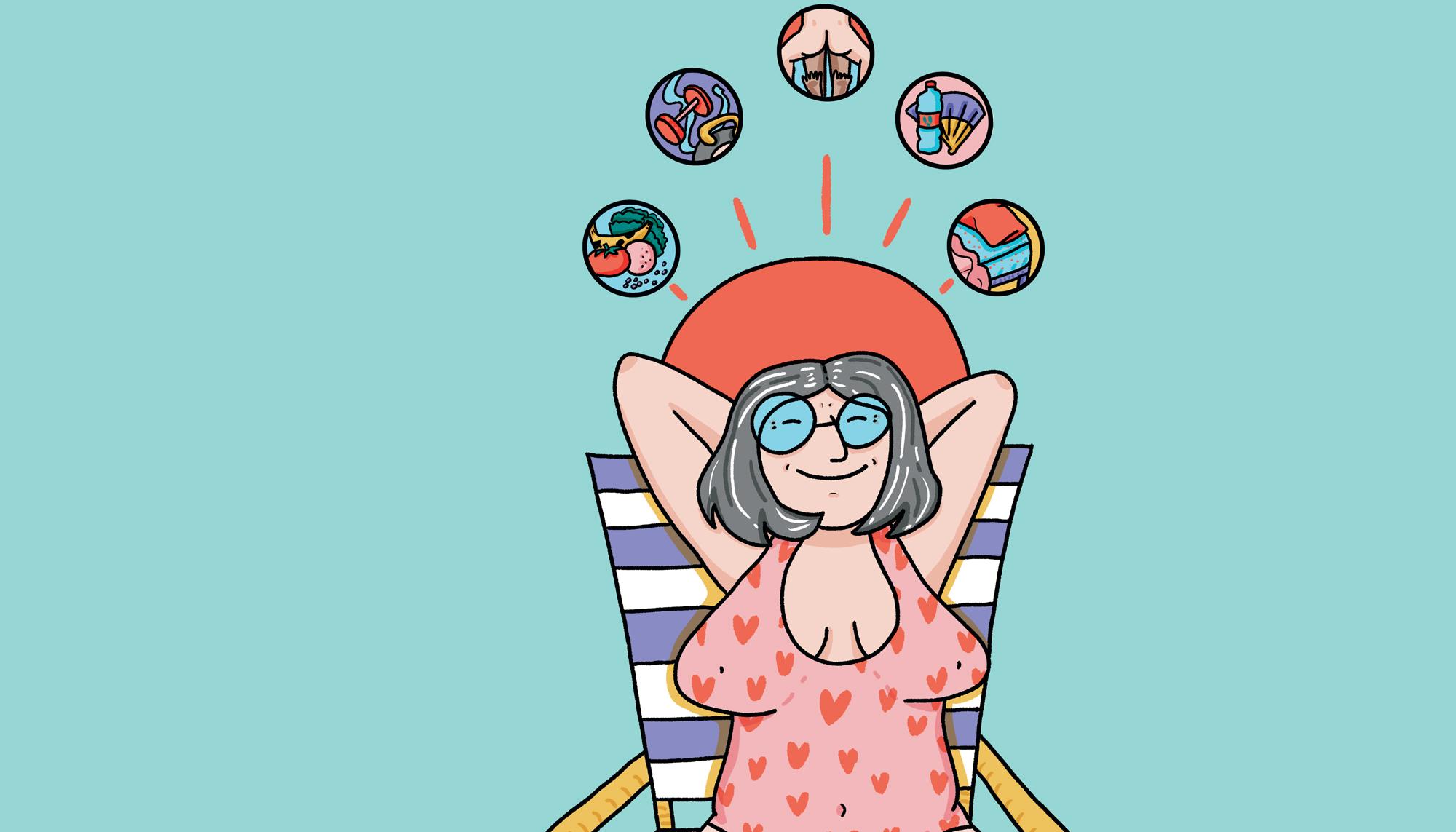 Trimestral 70 ilustración Grillante consultorio salud sexual